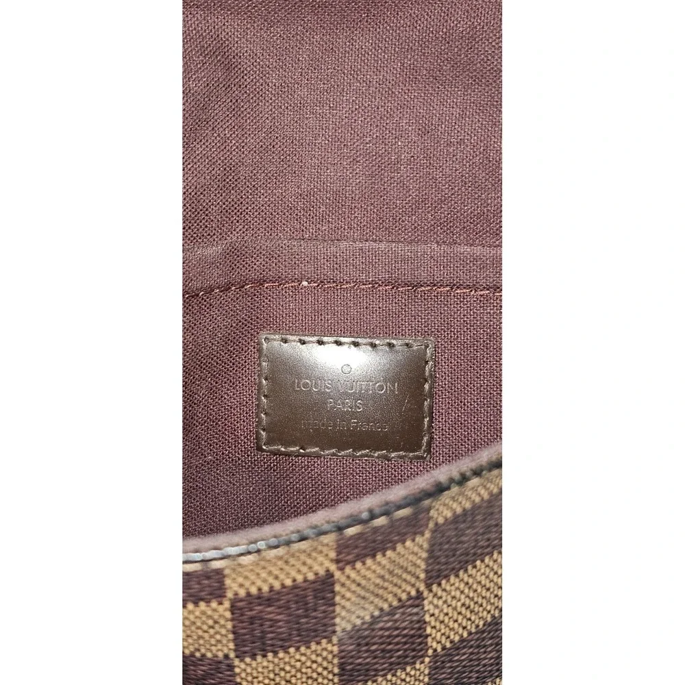 LOUIS VUITTON Favorite PM Damier Ebene Crossbody Bag FRANCE‎  Du1154 Color Brown